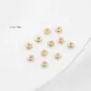 Cuentas Separadoras Chapadas en Oro de 14K Cuentas Planas Doradas Cuentas Sueltas Accesorios Pulsera DIY Hecha a Mano Cuentas para Cuerda Materiales Al por Mayor