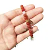 Pulsera para Mujer de Ágata Roja Natural Z Cai Nafu Marca Pequeña con Ópalo Blanco Pulsera Fresca Cristal al por Mayor