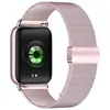 Adecuado para Xiaomi Mi Band 8/9/10 Pro, Correa de Acero Milanesa con Hebilla Magnética Doble de Dos Secciones, Estilo Idéntico al Original Correa para Redmi Watch