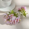 3 flores de ameixeira artificiais, acessórios de flores falsas, materiais para DIY, materiais para cabeça com flor de grampo de cabelo, flores para arranjo de cena decorativa