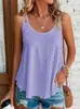 2026 Camisola de Doble Hombro con Cuello Redondo y Jacquard sin Mangas Base para Mujer, Sitio Independiente de Amazon Transfronterizo Europeo y Americano