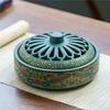 Incenso de cerâmica cloisonne multiuso de verão, prato de incenso repelente de mosquitos, incenso interno grande, queimador de incenso de grande diâmetro
