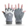 Guantes de Ciclismo de Otoño e Invierno para Niños, Ciclismo al Aire Libre con Felpa Adicional, Cálidos, Cortavientos y a Prueba de Frío, Palma Resistente al Desgaste y Antideslizante