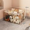 Cubo de Almacenamiento para Muñecas Infantiles Caja Transparente para Guardar Juguetes en Casa con Tapa Cesta para Muñecas Cesta para Guardar Bloques de Construcción y Snacks Artefacto