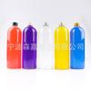 Garrafas Plásticas Transparentes de 200 a 1500ml para Embalagem de Sucos e Bebidas, Garrafas de Chá de Leite, Garrafas Cilíndricas para Bebidas, Garrafas Tubulares Retas