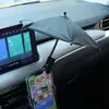 Suporte para guarda-chuva de celular para carro, guarda-sol, navegação para carro, protetor solar, antirreflexo, pequeno guarda-chuva adequado para Didi Net, sinal de carro