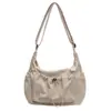 Bolsa de tela de nylon de gran capacidad para mujer, nueva 2024, informal, ligera, simple, bandolera, bolsa de hombro para ir al trabajo