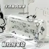 Bolsa de Papelaria KT Cat de Alto Valor Multicamadas Grande Capacidade Translúcida Fofa Estojo para Lápis Bolsa de Armazenamento de Papelaria Ins Estojo