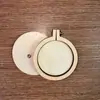 Mini pequeño bordado bordado elástico círculo de bordado bastidor de bordado comercio exterior colgante de madera joyería bordado manual colgante manualidades DIY
