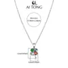 Aitong Jewelry Lujo Accesible Nicho Collar Largo Flor de Cuatro Hojas Accesorios Collar Zirconia de Gama Alta Versátil para el Día a Día