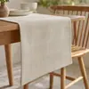 Camino de mesa jacquard a cuadros de imitación algodón-lino estilo ins moderno transfronterizo, mantel rectangular para conferencias, camino de mesa de alta gama
