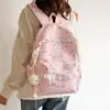 Mochila estilo Ins para meninas, estudantes do ensino fundamental II e médio, estilo coreano, estrelas, renda, mochila de duas alças, estudantes do ensino fundamental II, estudantes do ensino fundamental I, mochila de alto valor