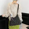 Bolsa de Nube Floral con Lazo Estilo Coreano para Mujer, Fresca y Sencilla 2026 Bolso Cruzado Casual para Hombro o Axila, Bolso Artístico para Mujer