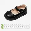 Zapatos de piel para niñas Snuffy, nueva colección otoño 2026, blancos para niños, suela suave, antideslizantes, planos estilo princesa para niñas pequeñas y bebés