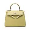 Bolso Estilo Nuevo Cuero Genuino Alta Calidad Bolso Kelly Primera Capa Piel de Vaca Gama Alta Gran Capacidad Portátil Bolso de Hombro Cruzado