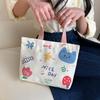 Bolso de Lona de Moda para Mujer 2026 Nuevo Modelo Bolso Tote Bolsa para Lonchera Minibolsa de Mano Bolsa para Almuerzo de Estudiante y Viajero al por Mayor