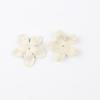 Terciopelo coreano Cuero de microfibra pieza de flor tela fina de cinco pétalos pieza de flor de pétalo en relieve accesorios para el cabello cinta para el cabello material de bricolaje accesorios