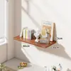 Estante de Pared Oculto de Una Sola Línea Estantería para Libros Colgante de Pared para Sala de Estar Estante Colgante de Pared para Dormitorio