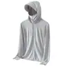 Roupa de Proteção Solar Casual Elástica de Seda Gelada com Toque Fresco para Verão, Unissex, para Jovens, Jaqueta Fina, Solta e Confortável de Proteção Solar