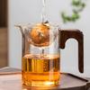 Taza de té de cristal taza de té con separación de té taza filtrable taza justa libre y sin restricciones taza de té mar de té resistente a altas temperaturas taza justa