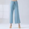 Calça Modal Nuvem Wide-Leg Cintura Alta Perna Reta Fluida Elástica Calça para Prática de Dança Clássica Calça de Dança Chinesa Calça de Yoga