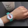 Coreia do Sul Harajuku Menina Estudante Menina Suave Quartzo Estilo Japonês Simples Estilo Coreano Pequeno Fresco Fofo Sólido Verde Menta