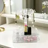 Caja de Almacenamiento Estante para Joyas Exhibidor Giratorio Multicapa Estante de Almacenamiento de Escritorio Organizar Colgar Joyas Gomas para el Cabello Pulseras Pendientes