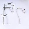 Proveedor Transfronterizo Gancho de Oreja de Acero Inoxidable Color Oro Verdadero Galvanizado Accesorios para Gancho de Oreja Accesorios para Gancho de Aro de Oreja Gancho de Oreja de Acero Inoxidable 316