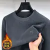 Nueva colección de otoño e invierno: Sudaderas abrigadoras, engrosadas y forradas de polar, incluyendo cuello medio y cuello redondo, estilos de manga larga para hombre para otoño