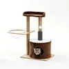 Vendas diretas da fábrica de origem: fabricante de brinquedos para animais de estimação oferece uma luxuosa estrutura de escalada para gatos com ninho e cápsula espacial, economizadora de espaço e resistente ao desgaste