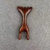 Nuevo Peine Masajeador de Cuerno de Palo de Rosa Peine de Cinco Garras para Meridianos Rascador Nasal de Doble Propósito Peine de Rana de Cuerno Rastrillo Mango Largo Terapia para la Cabeza Empuje