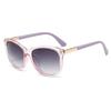 Nuevas gafas de sol de moda simple europea y americana para mujer, elegantes, de moda, gafas transfronterizas, comercio exterior, gafas de sol con montura ojo de gato para mujer