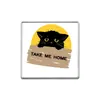 Broche de Gato Cartoon Original, Insígnia de Metal com Texto Personalizado, Pinos Versáteis para Roupas e Mochilas Atacado
