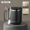 Caneca de Aço Inoxidável Copo Doméstico para Beber Copo de Café da Manhã para Escritório Copo de Café Copo de Leite com Tampa Pessoal