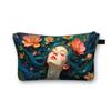 Bolsa de Cosméticos Nova de Desenho Animado Transfronteiriça Bolsa de Armazenamento de Maquiagem para Batom Bolsa de Higiene Pessoal Simples Portátil para Mulheres