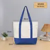 Bolsa de Lona Patchwork Personalizada em Branco para DIY Bolsa Tote de Lona Estampar Logo Ombro Único Grande Capacidade Bolsa de Lona Feita Sob Medida