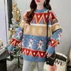 Ropa de Navidad Suéter de Cachemir de Reno para Mujer Engrosado Invierno Transfronterizo Nuevo Estilo Holgado Jersey Prendas de Punto