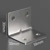 Soporte angular de acero inoxidable fijador de ángulo recto de 90 grados conector de soporte triangular de hierro pieza de refuerzo tipo ferretería soporte de estante