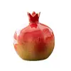 Adornos Festivos, Florero de Cerámica con Fruta de Granada Simulada, Adornos para Arreglos Florales, Florero Creativo de Nicho de Gama Alta, Adornos de Cerámica