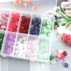 10*7mm imitación nacional checa glaseada dosel de loto imitación jade accesorios semilla de loto adorno antiguo horquilla hecho a mano material diy