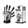 Jiameikang Conjunto de Facas para Exportação Conjunto de Facas de Aço Inoxidável Combinação de Facas de Presente de Nove Peças Faca de Cozinha Faca de Cozinha