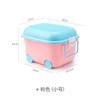 Caja de almacenamiento de juguetes para niños, caja de almacenamiento para ropa de bebé, caja de almacenamiento para snacks, caja de bloques de construcción con poleas de dibujos animados al por mayor