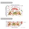 Pingüino Viejo Enano Alce Pegatina Decorativa para Ventana Exhibición de Ventana Puerta de Cristal Decoración del Hogar Pegatina Estática Visible por Ambos Lados