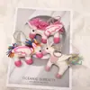 Colgante de Muñeca de Unicornio 3D Linda de Fieltro de Lana Estilo Ins, Encanto para Bolso, Accesorio para Ropa, Decoración del Hogar, Regalo