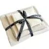 Juego de Ropa de Cama de Algodón Lavado de Cuatro Piezas Marca Antarctic para Uso Doméstico, Funda de Edredón Doble, Juego de Sábanas de Tres Piezas para Dormitorio de Estudiante