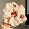 Encaje Francés Anillo para el Cabello de Intestino Grueso para Mujer Sentido de Alta Gama Tamaño Grande Flor para el Cabello Dulce Cuerda para el Cabello Combinable Cuerda para el Cabello