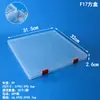 Caja de Embalaje de Plástico PP Transparente Cuadrada para Herramientas de Ferretería, Piezas, Caja de Exhibición de Muestras, Caja Organizadora de Almacenamiento para Tarjetas y Papelería