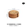 Tapete Isolante Térmico de Rattan Feito à Mão Tapete de Mesa de Jantar Tapete Redondo Anti-queimadura para Tigela Tapete para Prato de Legumes Acessórios para Conjunto de Chá Tapete de Chá Porta-copos Pires
