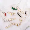 Roupas que Cinchem a Cintura, Cardigã, Suéter, Broche, Gola, Botões Ocultos Sem Costura, Design Geométrico, Broche de Segurança Anti-Exposição