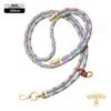 Cordão Original para Celular Longo 8mm Mosquetão de Montanhismo Transversal Ajustável Outdoor Elegante Dourado Escalada Corda Trançada